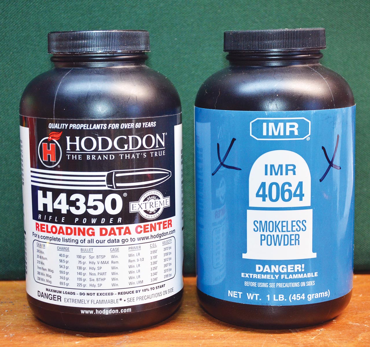 H-4350 and IMR-4064 are excellent choices for 8mm JDJ handloads.
